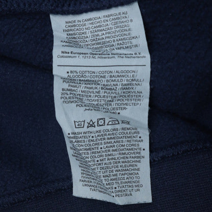 Nike Mens Blue Crew Neck Fleece Pullover Sweatshirt L