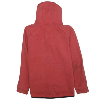 Nike Men's Red Full Zip Hoodie Size L Regular Fit with Hood