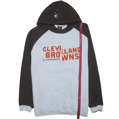 Reebok Cleveland Browns Men’s XL Brown Pullover Fleece Hoodie