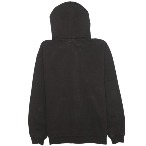 Quiksilver Boys Black Full Zip Graphic Hoodie Size 14 Years