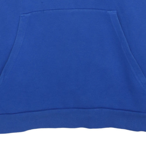 Adidas Men Blue Pullover Hoodie Medium Sports Fleece Sweatshirt