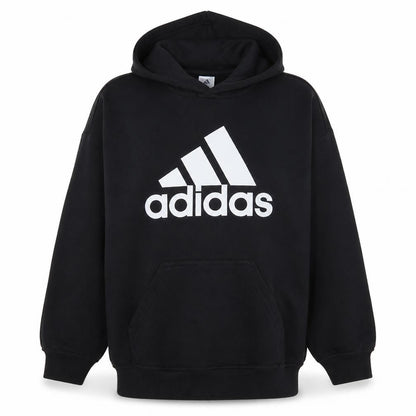 Adidas Women's Black XL Pullover Hoodie with Logo Print
