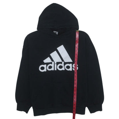 Adidas Women's Black XL Pullover Hoodie with Logo Print