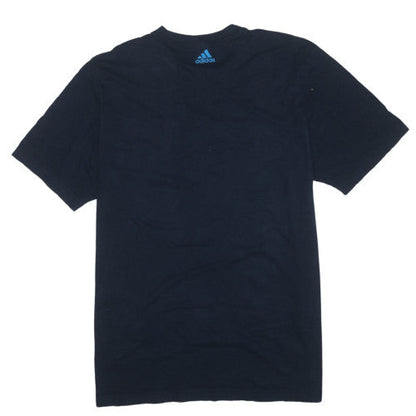 Adidas Mens Black Short Sleeve Crew Neck Cotton Sports T-Shirt L