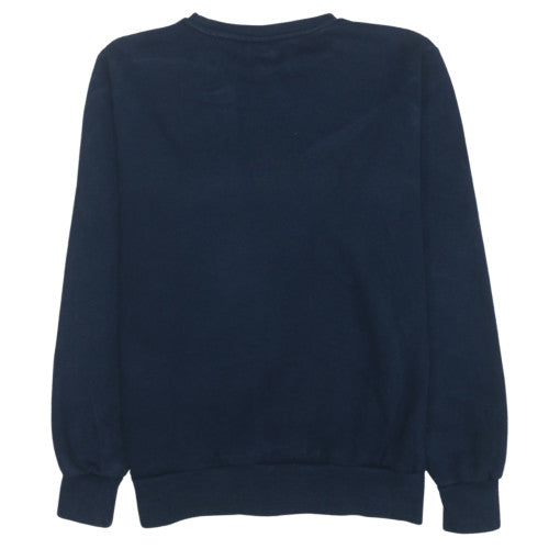 Ellesse Men's Navy Blue Logo Crew Neck Sweatshirt M Cotton Blend