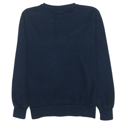 Ellesse Men's Navy Blue Logo Crew Neck Sweatshirt M Cotton Blend