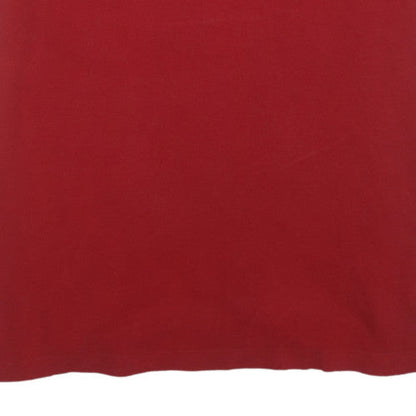 Ralph Lauren Men's Red Cotton Polo Shirt Custom Fit L