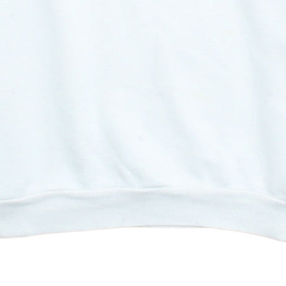 Adidas Mens White XL Crew Neck Pullover Fleece Sweatshirt