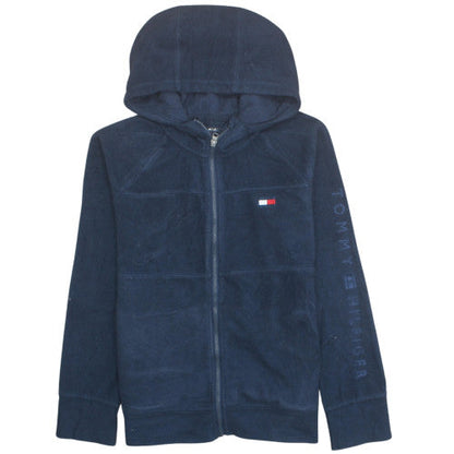 Tommy Hilfiger Womens Navy Full Zip Hoodie Fleece Size M