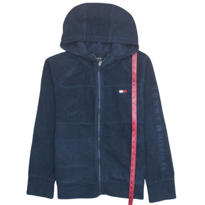 Tommy Hilfiger Womens Navy Full Zip Hoodie Fleece Size M