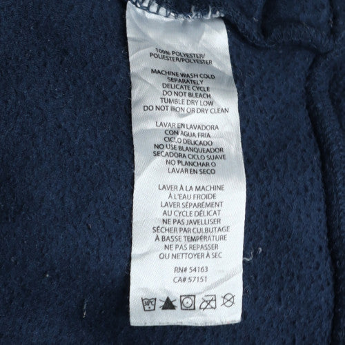 Tommy Hilfiger Womens Navy Full Zip Hoodie Fleece Size M