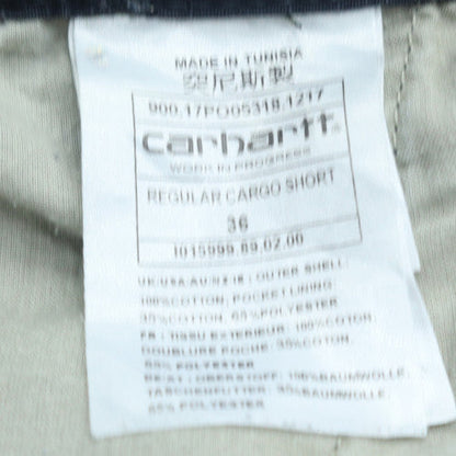 Carhartt Men's Black Cotton Canvas Cargo Shorts Size 36 Regular