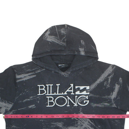 Billabong Mens Black Graphic Pullover Hoodie Size L Fleece