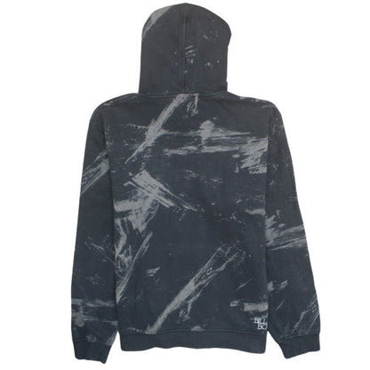 Billabong Mens Black Graphic Pullover Hoodie Size L Fleece