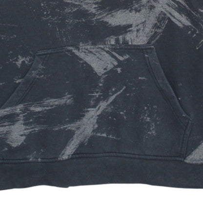 Billabong Mens Black Graphic Pullover Hoodie Size L Fleece