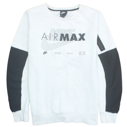 Nike Air Max Men’s White XL Pullover Sweatshirt Graphic Logo Sportswear
