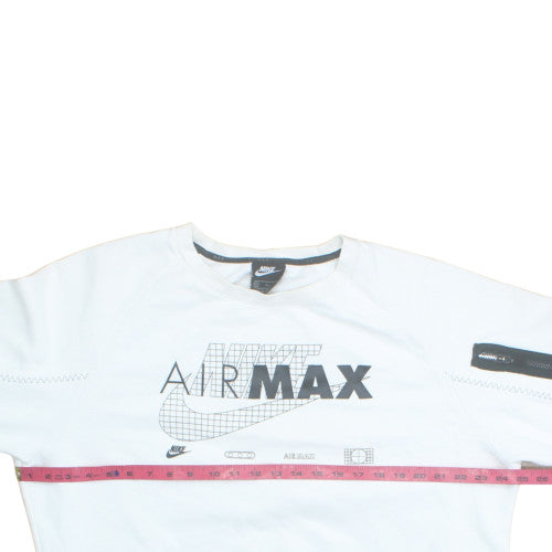 Nike Air Max Men’s White XL Pullover Sweatshirt Graphic Logo Sportswear