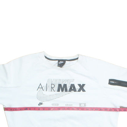 Nike Air Max Men’s White XL Pullover Sweatshirt Graphic Logo Sportswear