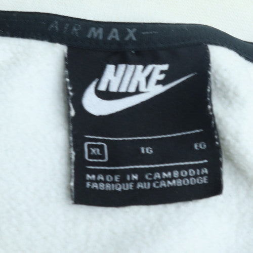 Nike Air Max Men’s White XL Pullover Sweatshirt Graphic Logo Sportswear