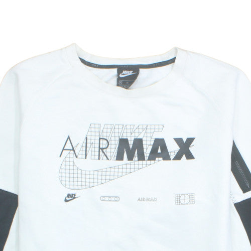 Nike Air Max Men’s White XL Pullover Sweatshirt Graphic Logo Sportswear