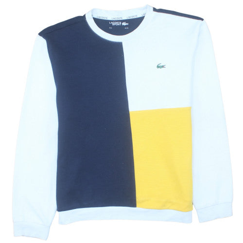 Lacoste Men’s Multicoloured XL Crew Neck Pullover Sweatshirt