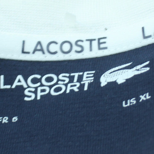 Lacoste Men’s Multicoloured XL Crew Neck Pullover Sweatshirt