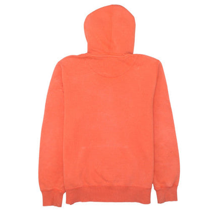 Nike Men's Orange Pullover Hoodie M Graphic Print Sportswear
