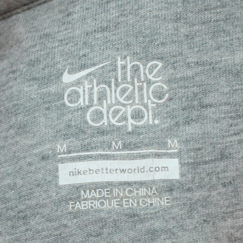 Nike Men's Orange Pullover Hoodie M Graphic Print Sportswear