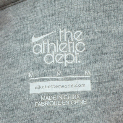 Nike Men's Orange Pullover Hoodie M Graphic Print Sportswear