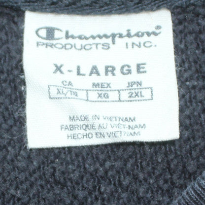 Champion Men's Navy Blue Sweatshirt XL Crew Neck Pullover Fleece