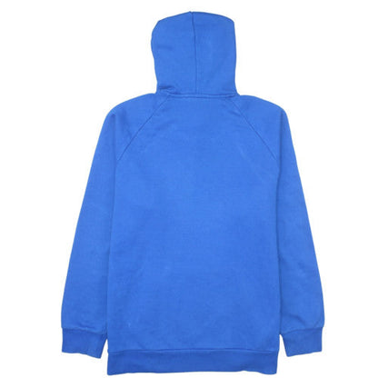 adidas Men's Blue Pullover Hoodie L Fleece Logo Sportswear