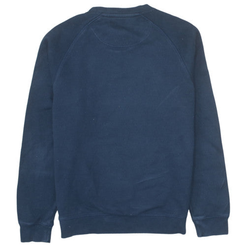 Barbour Men's Blue Crew Neck Pullover Sweatshirt Medium
