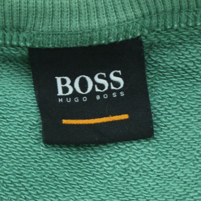 Hugo Boss Men's Green 2XL Crew Neck Pullover Sweatshirt