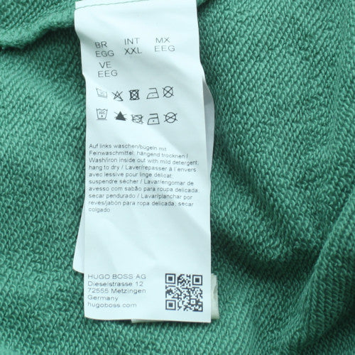 Hugo Boss Men's Green 2XL Crew Neck Pullover Sweatshirt