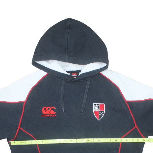 Canterbury Mens Black L Pullover Rugby Hoodie with Logo