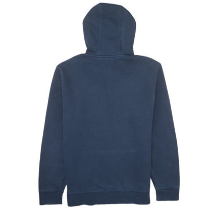 Tommy Hilfiger Men's Navy Blue XL Pullover Hoodie with Logo Embroidery