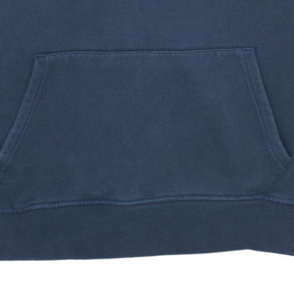 Tommy Hilfiger Men's Navy Blue XL Pullover Hoodie with Logo Embroidery