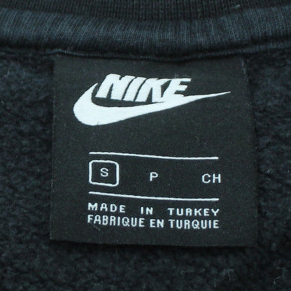 Nike Men Black Small Pullover Crew Neck Sweatshirt Graphic Logo