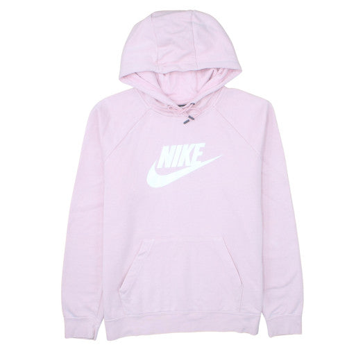 Nike Womens Pink Pullover Hoodie Large Cotton Casual Sweatshirt