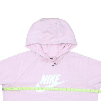 Nike Womens Pink Pullover Hoodie Large Cotton Casual Sweatshirt