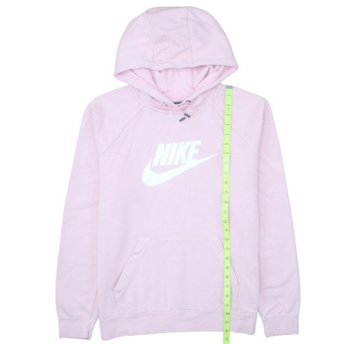 Nike Womens Pink Pullover Hoodie Large Cotton Casual Sweatshirt