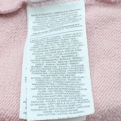 Nike Womens Pink Pullover Hoodie Large Cotton Casual Sweatshirt