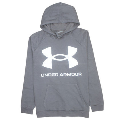 Under Armour Men's Grey 4XL Pullover Hoodie with Logo