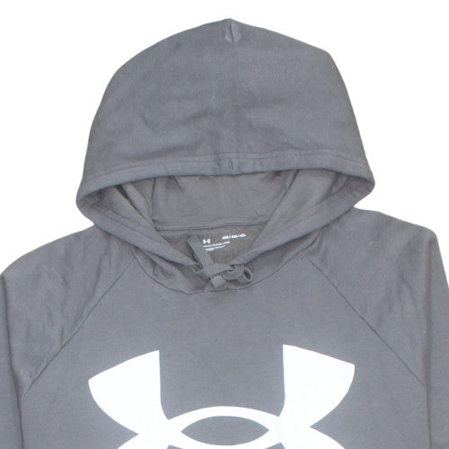 Under Armour Men's Grey 4XL Pullover Hoodie with Logo