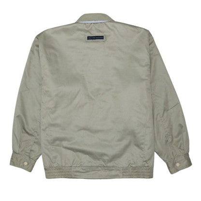 Tommy Hilfiger Men's Beige Cotton Lined Zip-Up Jacket Size L