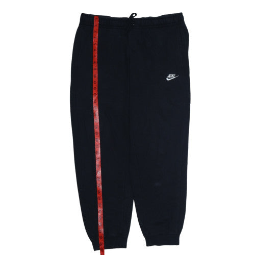 Nike Men's Black Fleece Sweatpants L Regular Fit Tapered Joggers
