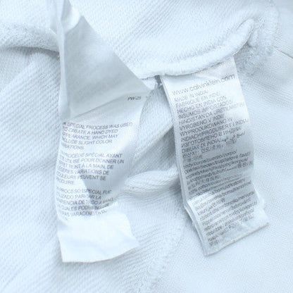 Calvin Klein Jeans Men’s White XS Crew Neck Pullover Sweatshirt