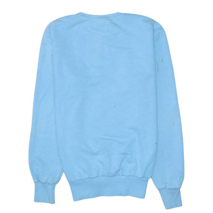 Ellesse Men's Blue Crew Neck Cotton Sweatshirt M Logo Pullover Top