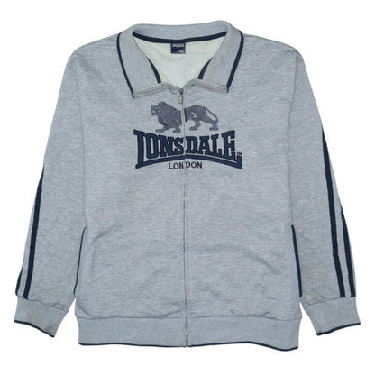 Lonsdale Men’s Grey 3XL Track Jacket Full Zip Fleece Sportswear