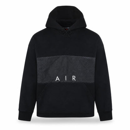 Nike Men's Black Air Pullover Hoodie Medium Fleece Sportswear